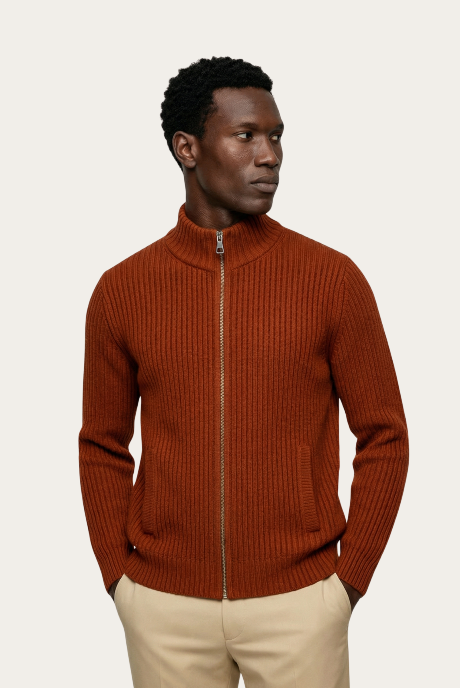 Red Donati Cardigan
