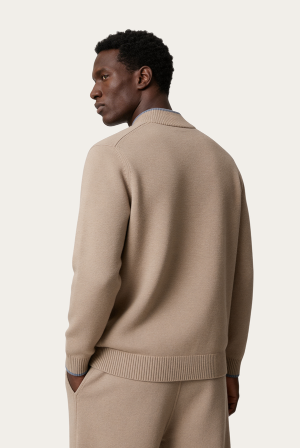 Beige Merino Nocturne Set