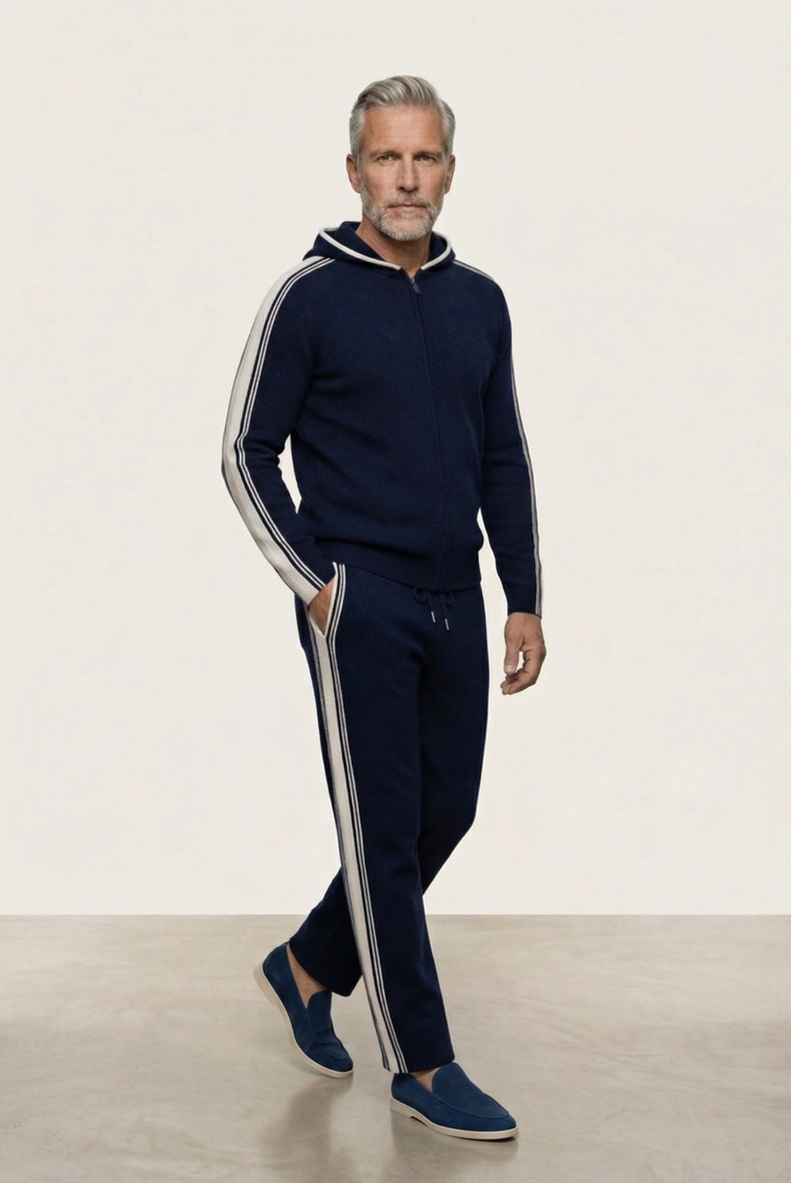 Navy Blue Merino Set