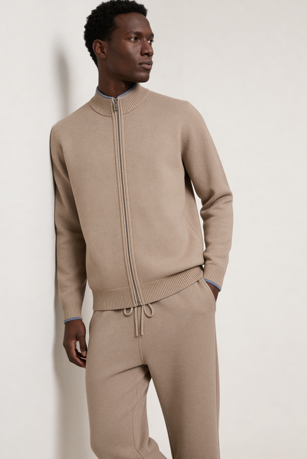 Beige Merino Nocturne Set