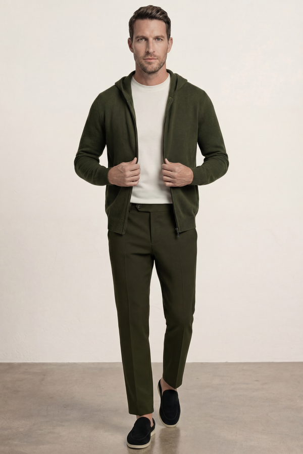 Olive Premium Cashmere Vest