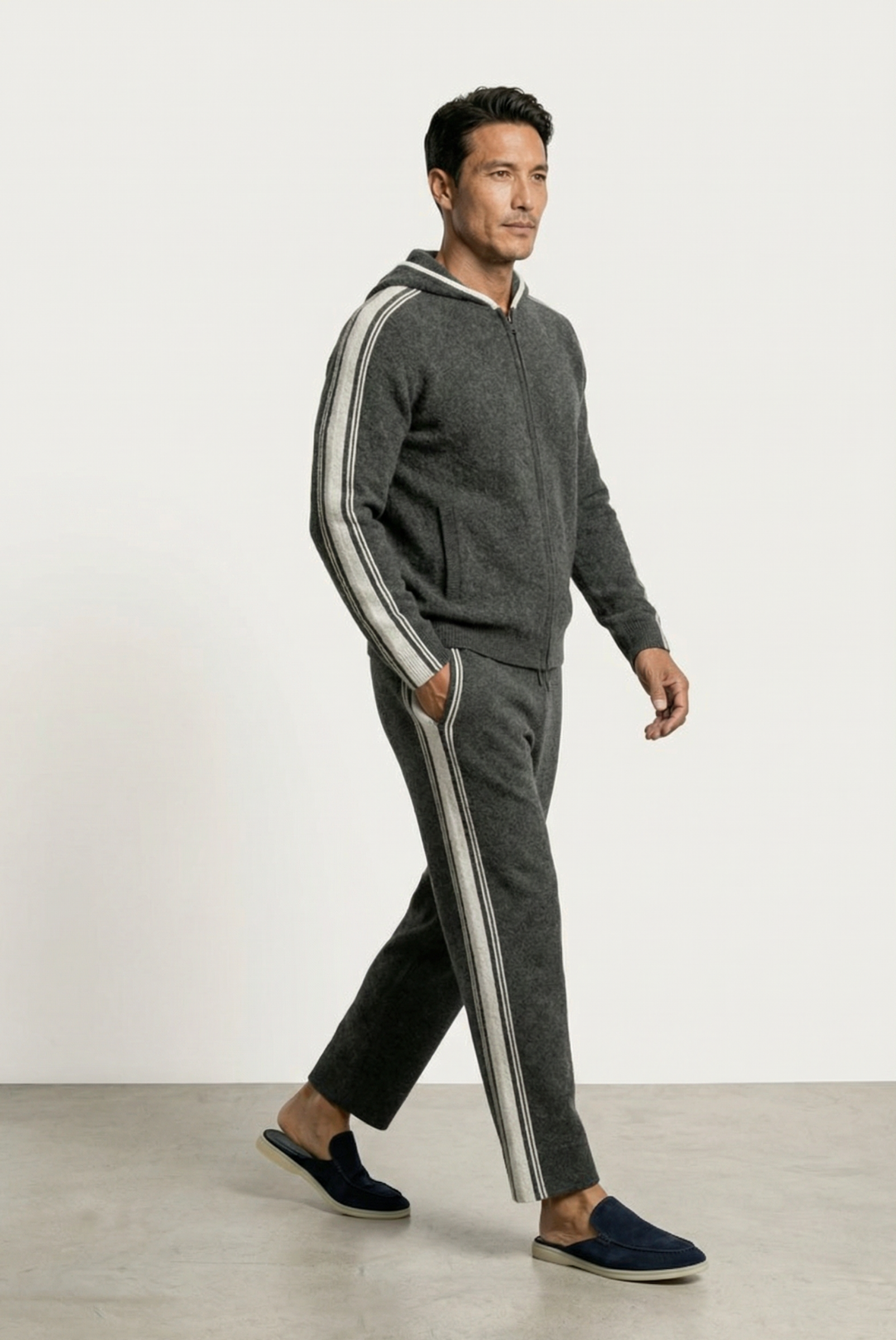 Dark Grey Merino Set