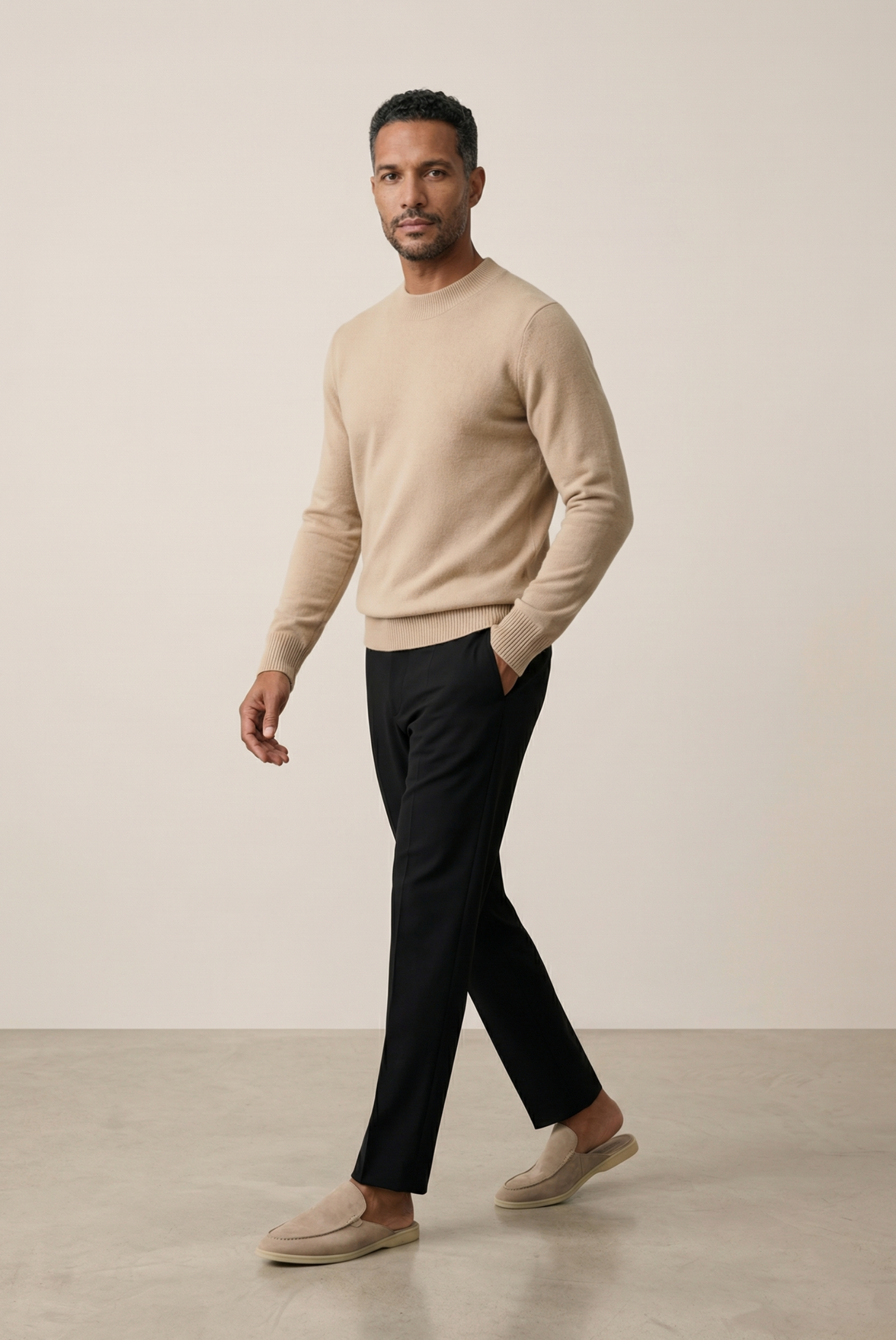Creme Cashmere Crewneck