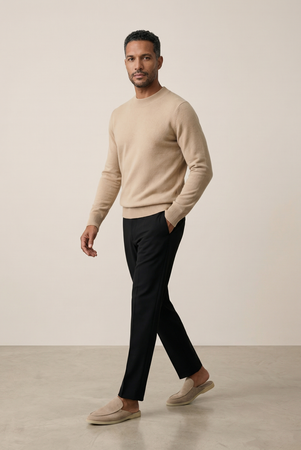 Creme Cashmere Crewneck