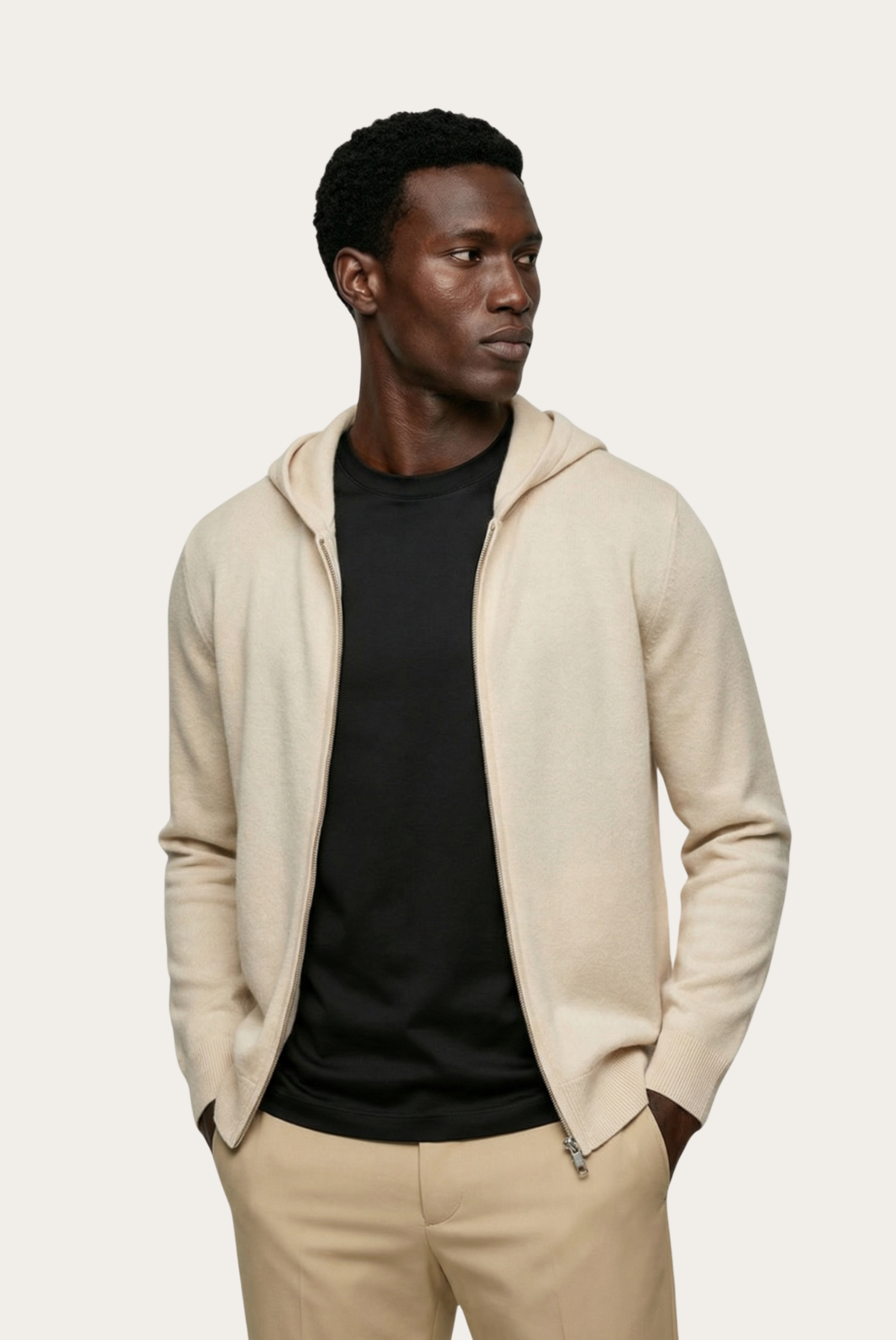 Creme White Premium Cashmere Vest