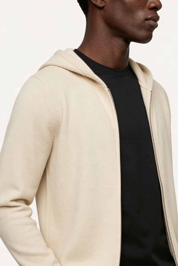 Creme White Premium Cashmere Vest