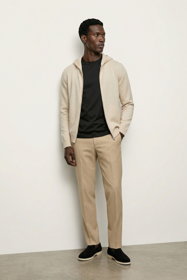 Creme White Premium Cashmere Vest