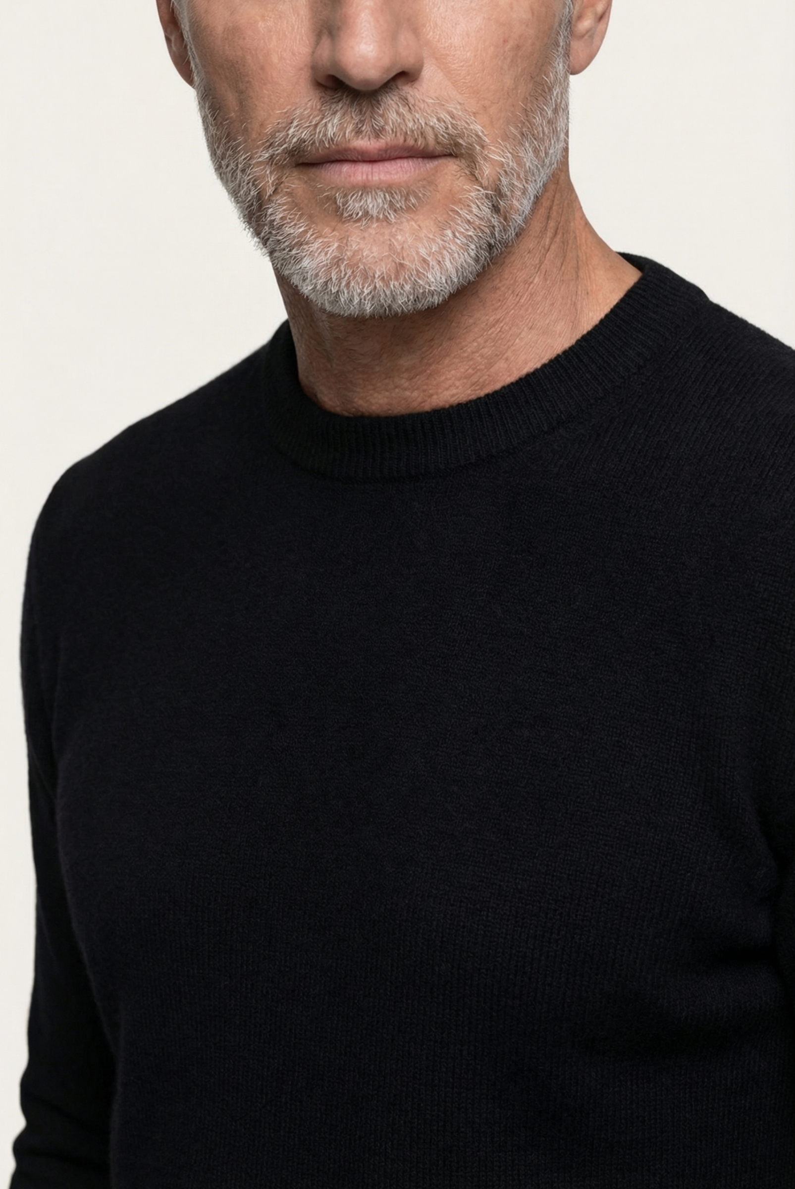Black Cashmere Crewneck
