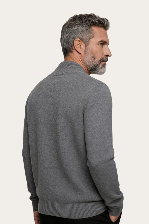 Grey Cashmere Cardigan