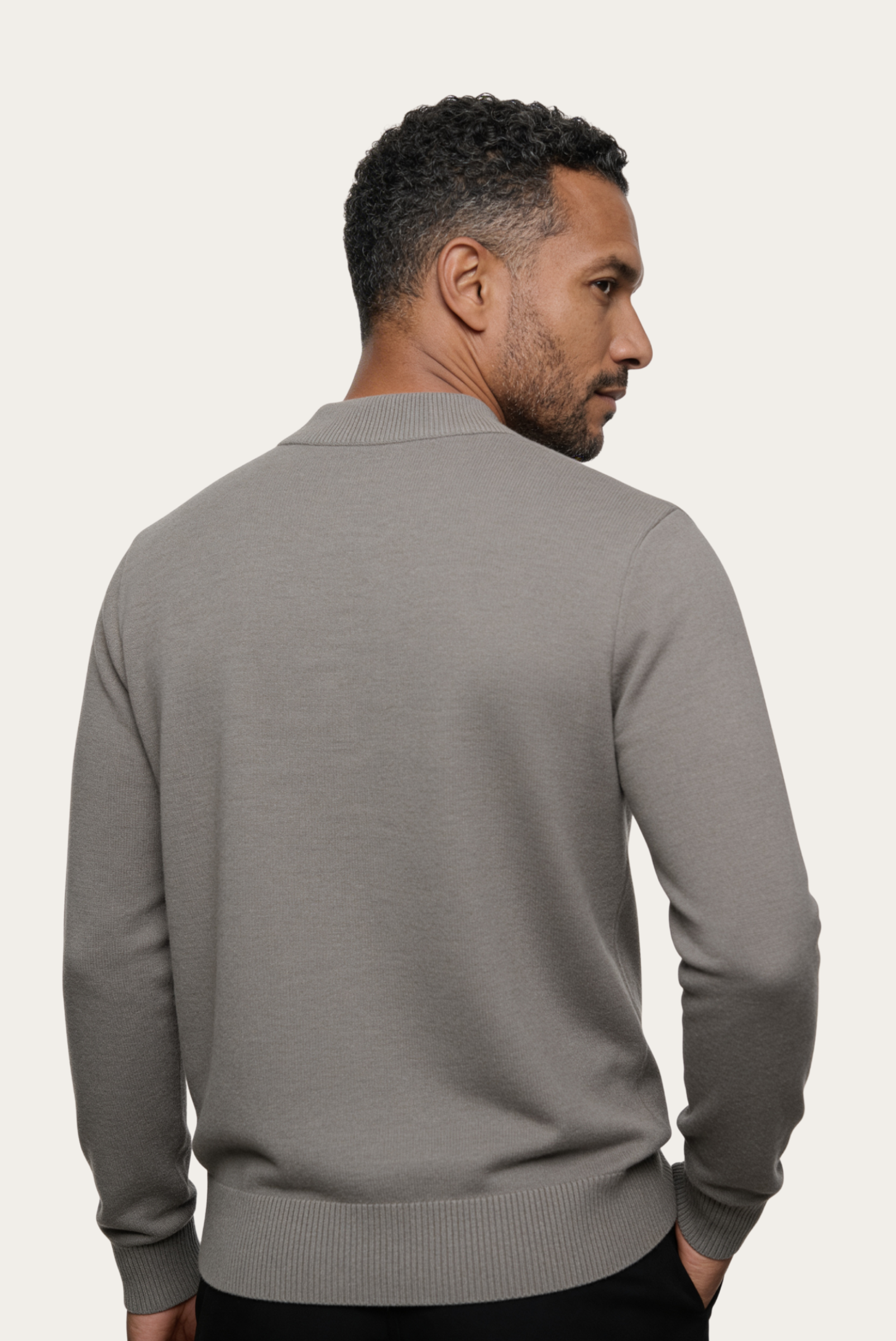 Grey Wool Crewneck