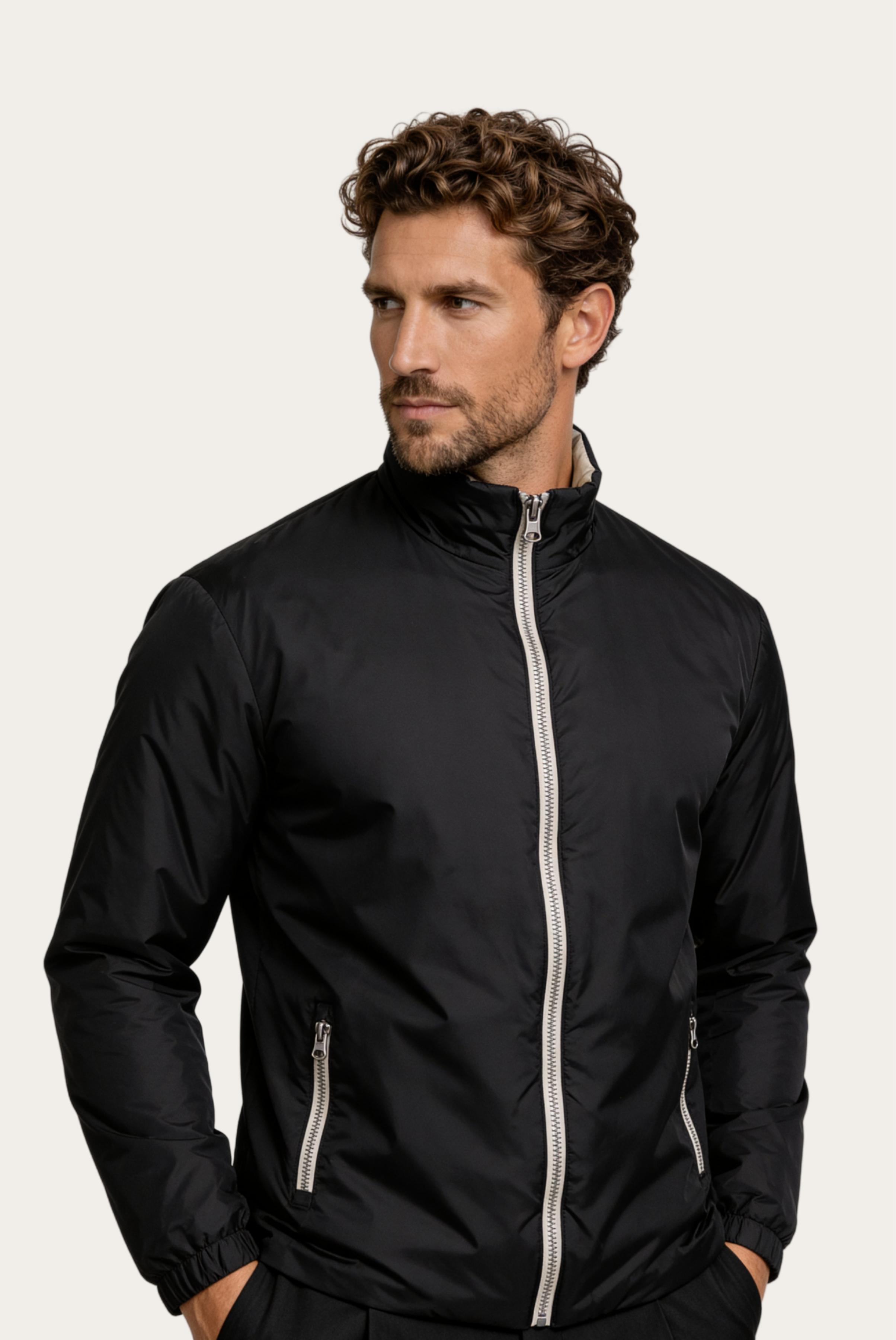 Black Windbreaker