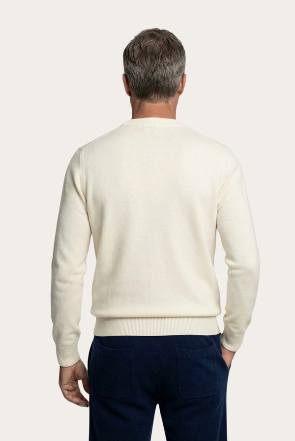 White Wool Crewneck