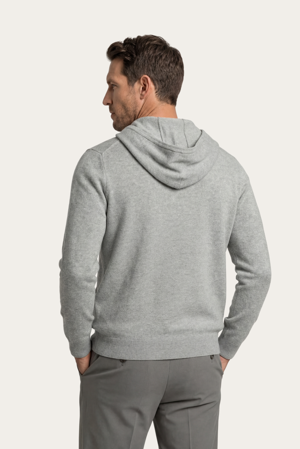 Grey Donati Wool Zip Jacket