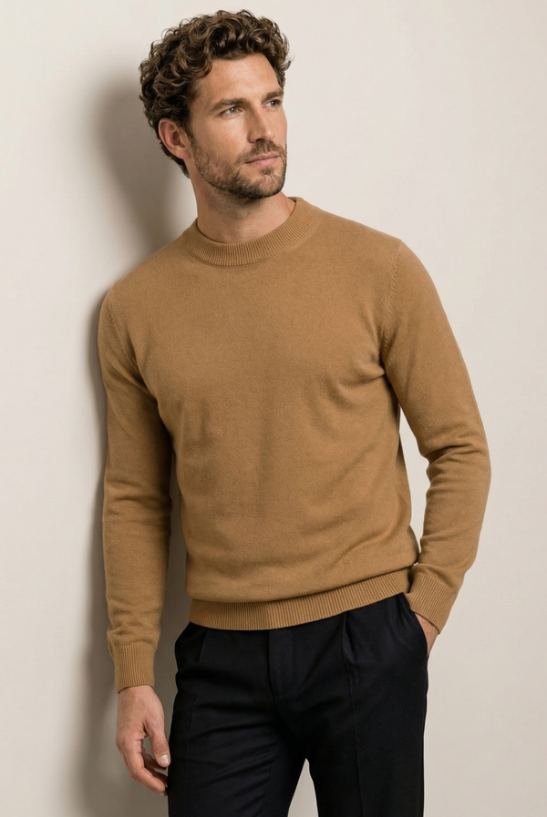 Brown Wool Crewneck