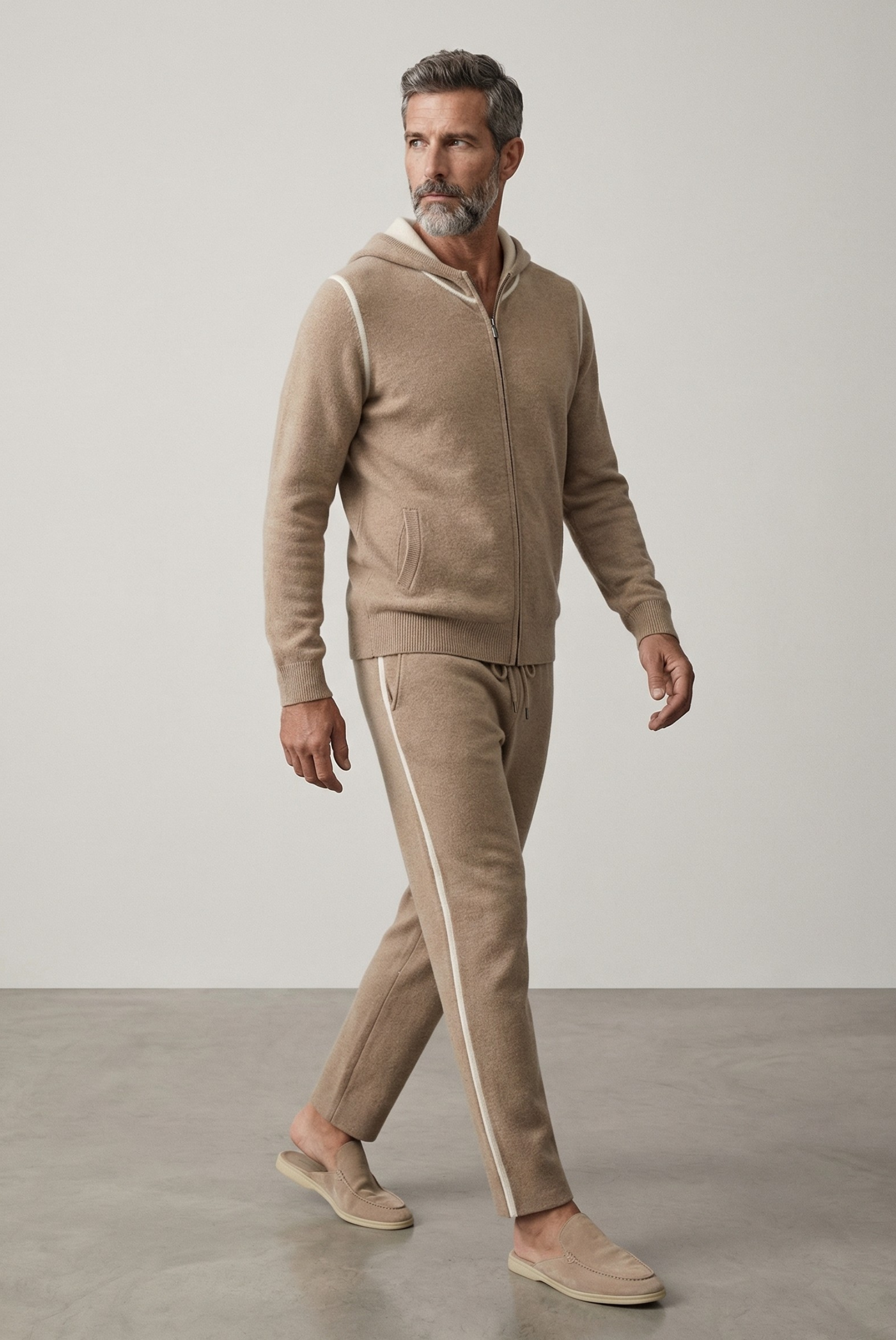 Beige Dune Cashmere Set