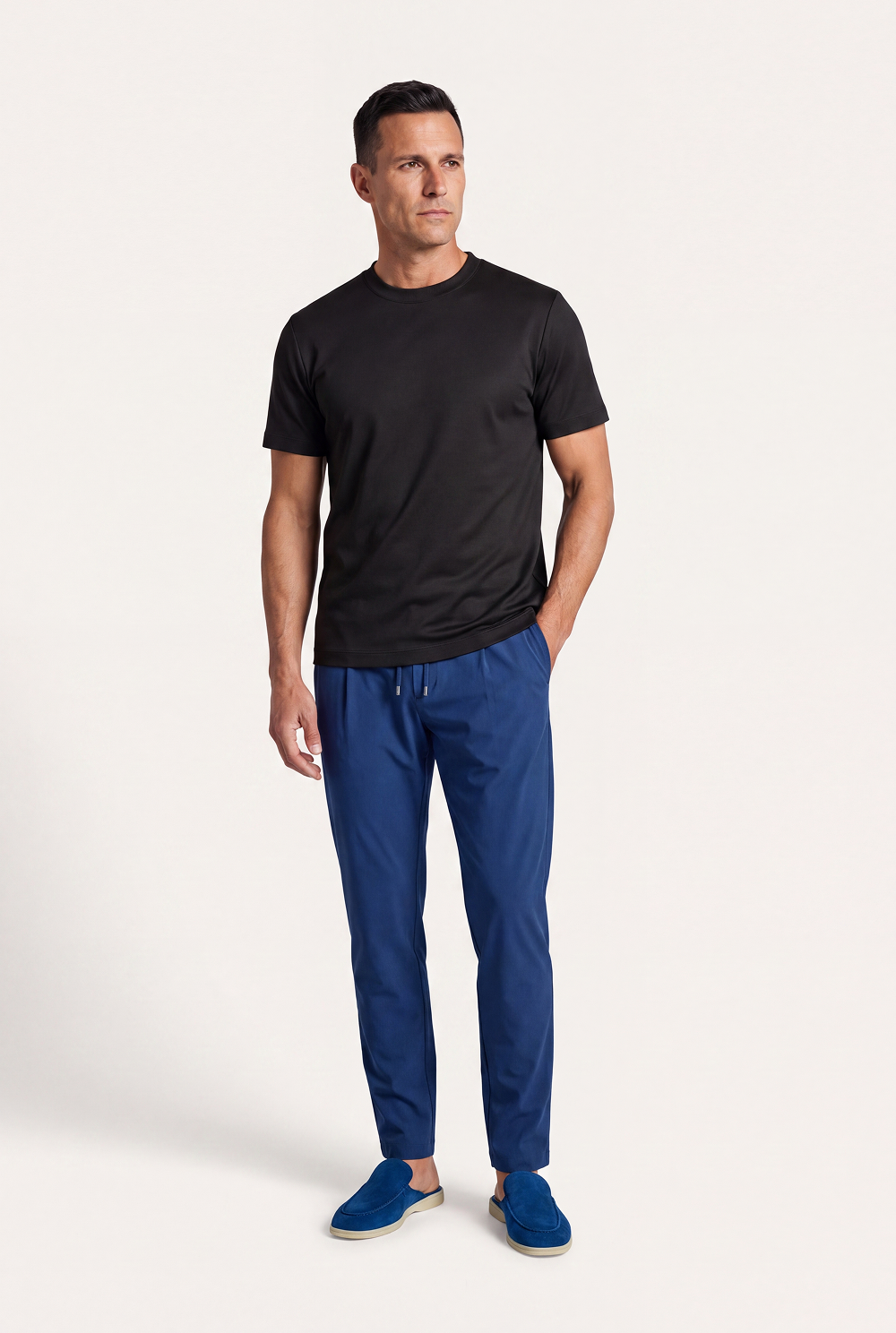 Blaue Sarh-Hose